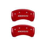 Rear Set 2 Caliper Covers Engraved Rear Boss 2005-2014 Ford Mustang MGP Caliper Covers - Image 2