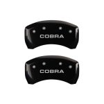 Rear Set 2 Caliper Covers Engraved Rear Cobra 2005-2014 Ford Mustang MGP Caliper Covers