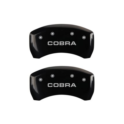 Rear Set 2 Caliper Covers Engraved Rear Cobra 2005-2014 Ford Mustang MGP Caliper Covers