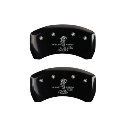 Rear Set 2 Caliper Covers Engraved Rear Gt350 Shelby & Cobra 2005-2014 Ford Mustang MGP Caliper Covers