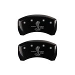 Rear Set 2 Caliper Covers Engraved Rear Gt500 Shelby & Cobra 2005-2014 Ford Mustang MGP Caliper Covers