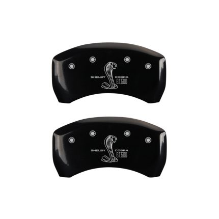 Rear Set 2 Caliper Covers Engraved Rear Gt500 Shelby & Cobra 2005-2014 Ford Mustang MGP Caliper Covers