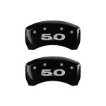 Rear Set 2 Caliper Covers Engraved Rear 5.0 2005-2014 Ford Mustang MGP Caliper Covers