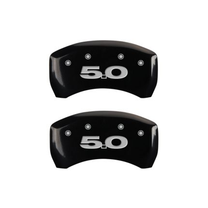Rear Set 2 Caliper Covers Engraved Rear 5.0 2005-2014 Ford Mustang MGP Caliper Covers