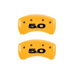 Rear Set 2 Caliper Covers Engraved Rear 5.0 2005-2014 Ford Mustang MGP Caliper Covers - Image 3