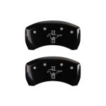 Rear Set 2 Caliper Covers Engraved Rear S197 Bar & Pony 2005-2014 Ford Mustang MGP Caliper Covers