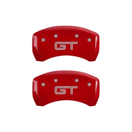 Rear Set 2 Caliper Covers Engraved Rear Gt 2005-2014 Ford Mustang MGP Caliper Covers