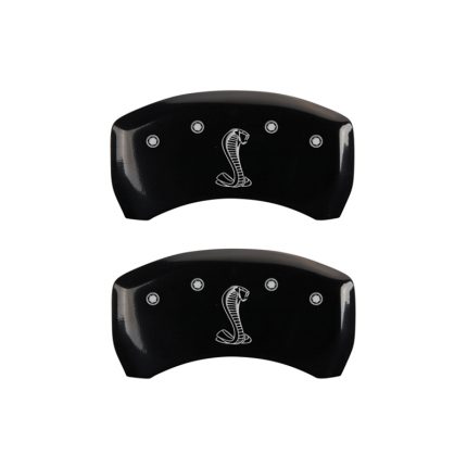 Rear Set 2 Caliper Covers Engraved Rear Tiffany Snake 2005-2014 Ford Mustang Rears Only MGP Caliper Covers