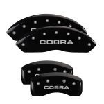 Set Of 4 Caliper Covers Engraved Front And Rear Cobra 1997-2004 Ford Mustang MGP Caliper Covers