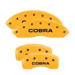 Set Of 4 Caliper Covers Engraved Front And Rear Cobra 1997-2004 Ford Mustang MGP Caliper Covers - Image 3
