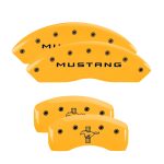⁦Set Of 4 Caliper Covers Engraved Front Mustang Engraved Rear Bar & Pony 1997-2004 Ford Mustang MGP Caliper Covers⁩ - الصورة ⁦3⁩