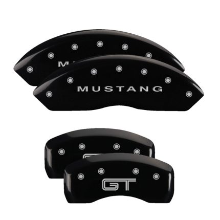 Set Of 4 Caliper Covers Engraved Front Mustang Engraved Rear S197 Gt 1997-2004 Ford Mustang MGP Caliper Covers
