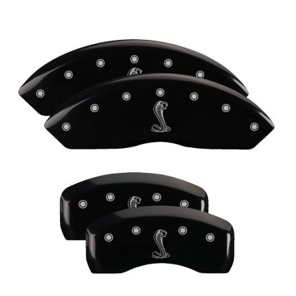 Set Of 4 Caliper Covers Engraved Front And Rear Tiffany Snake 1997-2004 Ford Mustang MGP Caliper Covers