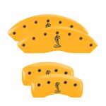 Set Of 4 Caliper Covers Engraved Front And Rear Tiffany Snake 1997-2004 Ford Mustang MGP Caliper Covers - Image 3