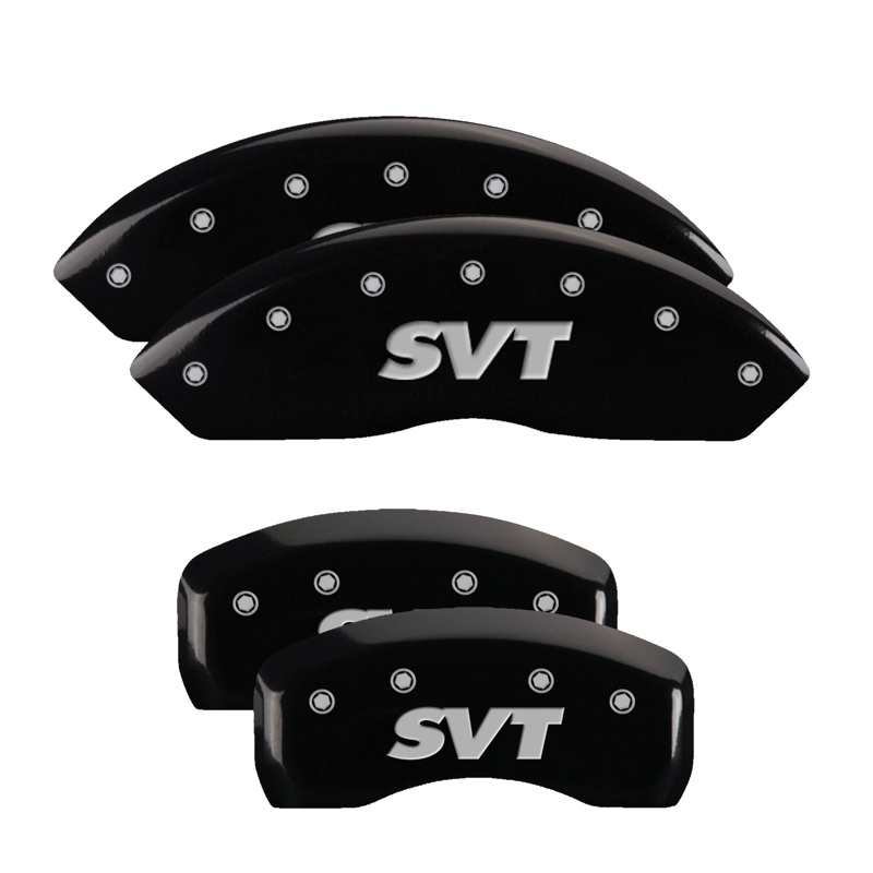 10017SSVTBK-FDLQ Set Of 4 Caliper Covers Engraved Front And Rear Svt 1997-2004 Ford Mustang MGP Caliper Covers - Image 1