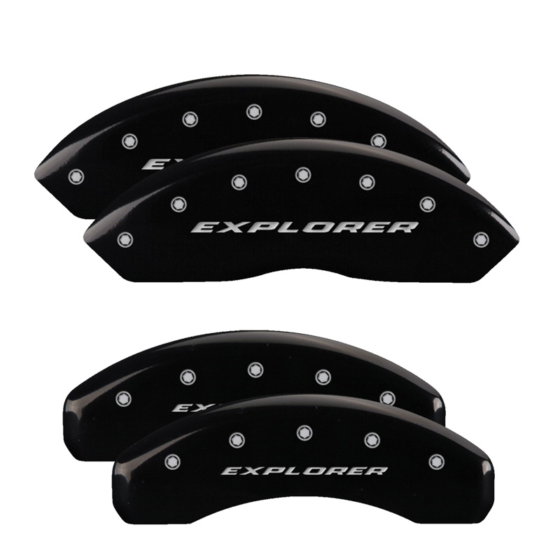 10041SXPLBK-FDLQ Set Of 4 Caliper Covers Engraved Front And Rear Explorer 2006-2010 Ford Explorer 16 inches - الصورة 1