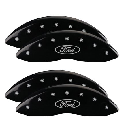 Set Of 4 Caliper Covers Engraved Front And Rear Oval Logo Ford 2005-2007 Ford F-250 MGP Caliper Covers
