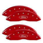 Set Of 4 Caliper Covers Engraved Front And Rear Oval Logo Ford 2005-2007 Ford F-250 MGP Caliper Covers - Image 2