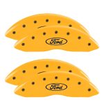 Set Of 4 Caliper Covers Engraved Front And Rear Oval Logo Ford 2005-2007 Ford F-250 MGP Caliper Covers - Image 3