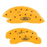 Set Of 4 Caliper Covers Engraved Front And Rear Oval Logo Ford 2010-2018 Ford Taurus MGP Caliper Covers - Image 3