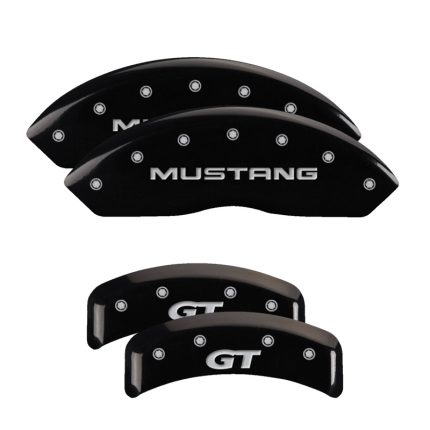 Set Of 4 Caliper Covers Engraved Front Mustang Engraved Rear Sn95 Gt 1999-2004 Ford Mustang MGP Caliper Covers