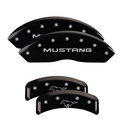 Set Of 4 Caliper Covers Engraved Front Mustang Engraved Rear Pony 1999-2004 Ford Mustang MGP Caliper Covers