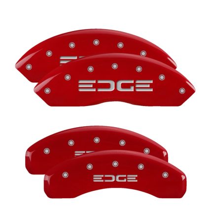 Set Of 4 Caliper Covers Engraved Front And Rear Edge 2011-2014 Ford Edge MGP Caliper Covers