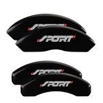 Set Of 4 Caliper Covers Engraved Front And Rear No Bolts Sport 2011-2014 Ford Edge MGP Caliper Covers