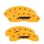 ⁦Set Of 4 Caliper Covers Engraved Front And Rear Sport 2011-2014 Ford Edge MGP Caliper Covers⁩ - الصورة ⁦3⁩