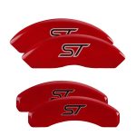 Set Of 4 Caliper Covers Engraved Front And Rear No Bolts St 2011-2014 Ford Edge MGP Caliper Covers - Image 2