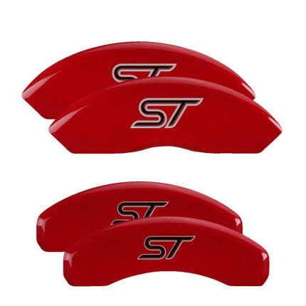 Set Of 4 Caliper Covers Engraved Front And Rear No Bolts St 2011-2014 Ford Edge MGP Caliper Covers