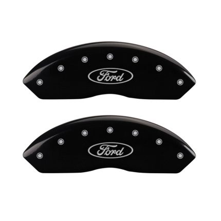 Front Set 2 Caliper Covers Engraved Front Oval Logo Ford 2011-2011 Ford Focus MGP Caliper Covers