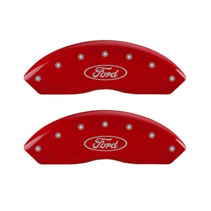 Front Set 2 Caliper Covers Engraved Front Oval Logo Ford 2011-2011 Ford Focus MGP Caliper Covers