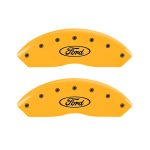 Front Set 2 Caliper Covers Engraved Front Oval Logo Ford 2011-2011 Ford Focus MGP Caliper Covers - Image 3