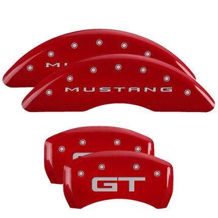 Set Of 4 Caliper Covers Engraved Front 2015 Mustang Engraved Rear 2015 Gt 2015-2023 Ford Mustang 19 Inch Wheel MGP Caliper Covers