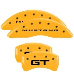 Set Of 4 Caliper Covers Engraved Front 2015 Mustang Engraved Rear 2015 Gt 2015-2023 Ford Mustang 19 Inch Wheel MGP Caliper Covers - Image 3