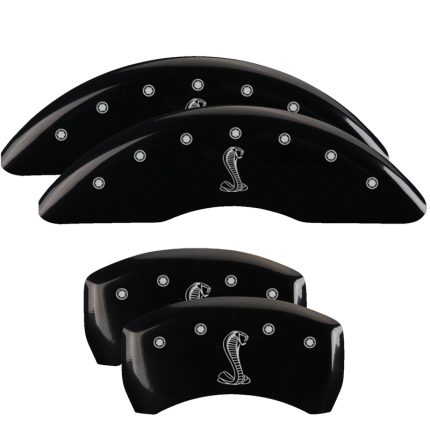 Set Of 4 Caliper Covers Engraved Front And Rear Tiffany Snake 2015-2023 Ford Mustang 19 inches