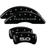 Set Of 4 Caliper Covers Engraved Front 2015 Mustang Engraved Rear 2015 5.0 2015-2023 Ford Mustang 19 inches