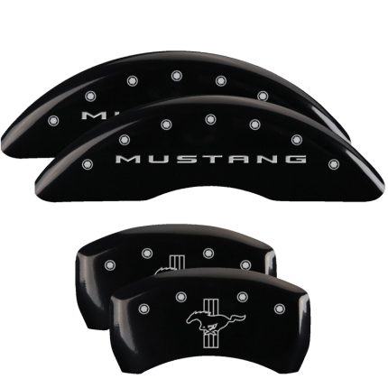 Set Of 4 Caliper Covers Engraved Front 2015 Mustang Engraved Rear 2015 Bar & Pony 2015-2023 Ford Mustang 19 inches