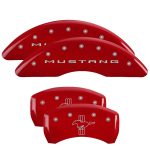 Set Of 4 Caliper Covers Engraved Front 2015 Mustang Engraved Rear 2015 Bar & Pony 2015-2023 Ford Mustang 19 inches - Image 2