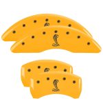 ⁦Set Of 4 Caliper Covers Engraved Front And Rear Tiffany Snake 2015-2023 Ford Mustang 19 Inch Wheel MGP Caliper Covers⁩ - الصورة ⁦3⁩