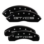 Set Of 4 Caliper Covers Engraved Front Gt Cs Engraved Rear Gt Cs 2021-2023 Ford Mustang MGP Caliper Covers