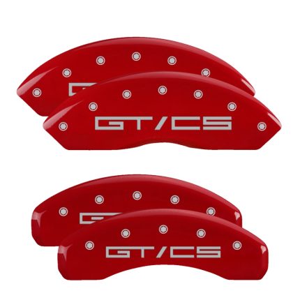 Set Of 4 Caliper Covers Engraved Front Gt Cs Engraved Rear Gt Cs 2021-2023 Ford Mustang MGP Caliper Covers