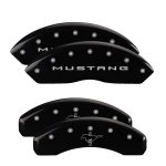 Set Of 4 Caliper Covers Engraved Front 2015 Mustang Engraved Rear 2015 Bar & Pony 2021-2023 Ford Mustang 18 Inch Wheel MGP Caliper Covers