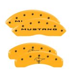 Set Of 4 Caliper Covers Engraved Front 2015 Mustang Engraved Rear 2015 Bar & Pony 2021-2023 Ford Mustang 18 Inch Wheel MGP Caliper Covers - Image 3