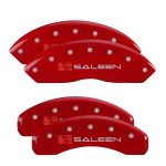 Set Of 4 Caliper Covers Engraved Front Saleen Engraved Rear Saleen 2021-2023 Ford Mustang 18 Inch Wheel MGP Caliper Covers - Image 2