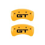 ⁦Rear Set 2 Caliper Covers Engraved Rear 2015 Gt 2015-2015 Ford Mustang MGP Caliper Covers⁩ - الصورة ⁦3⁩