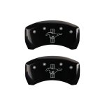 Rear Set 2 Caliper Covers Engraved Rear 2015 Bar & Pony 2015-2015 Ford Mustang MGP Caliper Covers