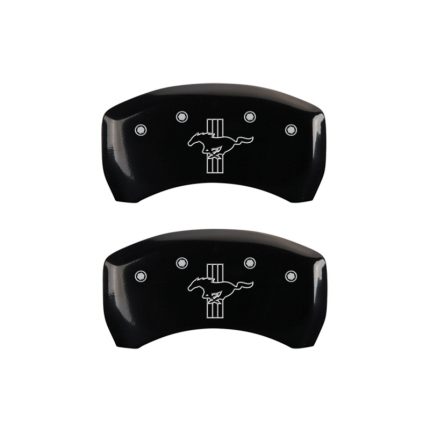 Rear Set 2 Caliper Covers Engraved Rear 2015 Bar & Pony 2015-2015 Ford Mustang MGP Caliper Covers