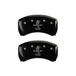 Rear Set 2 Caliper Covers Engraved Rear Tiffany Snake 2015-2015 Ford Mustang Brembo Package 6 Piston Front Caliper 19 Inch Wheel MGP Caliper Covers